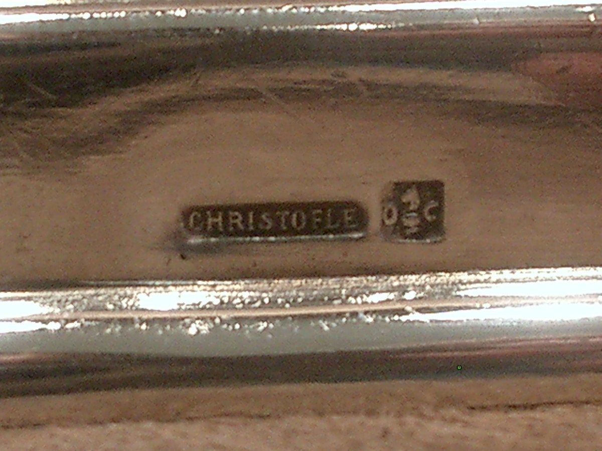 Suite Of 12 Christofle Silver-plated Knife Rests, Albi Model-photo-4