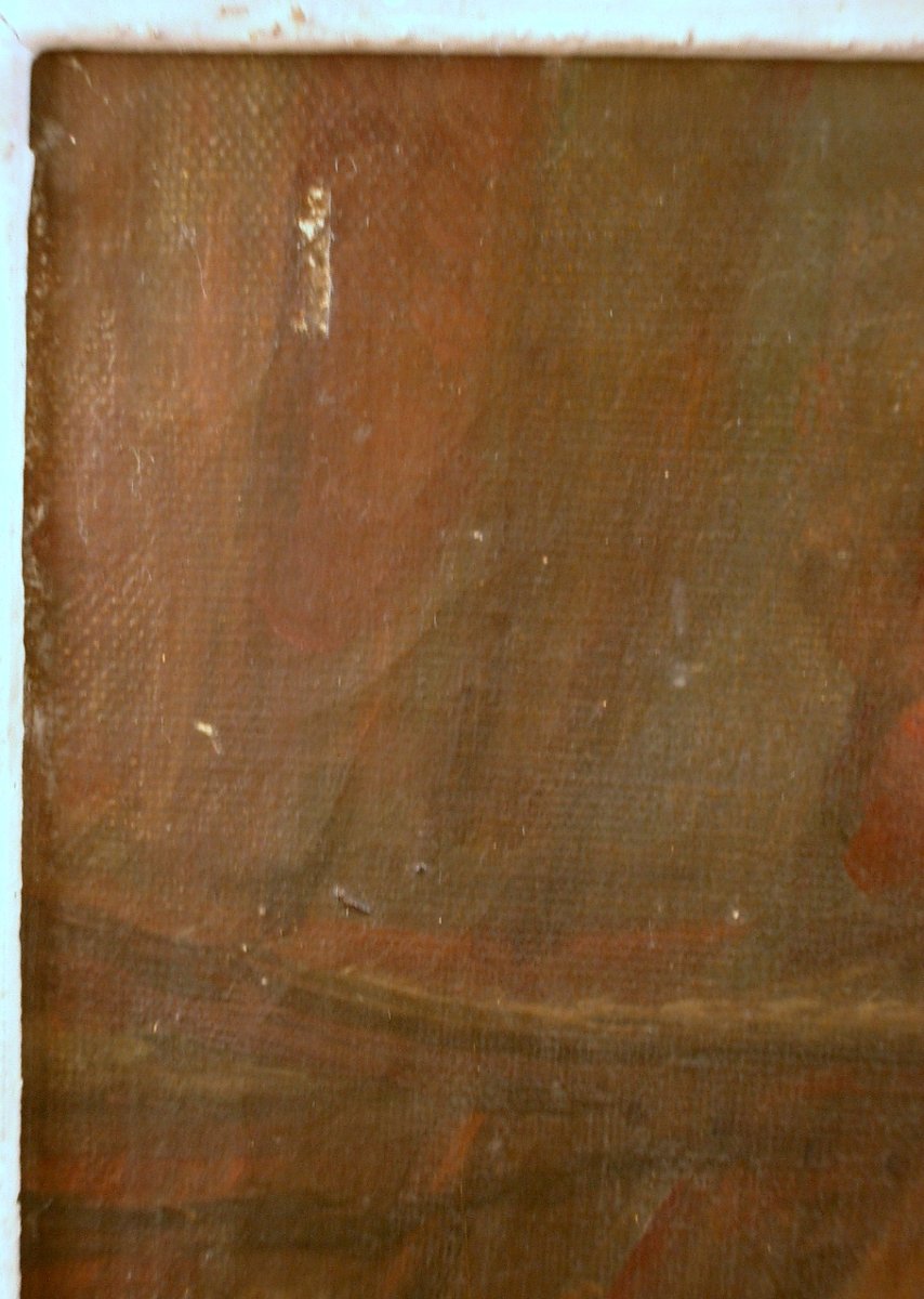 Painting Oil On Canvas, Still Life With Carnations By André Bellemain 1860-1940-photo-5