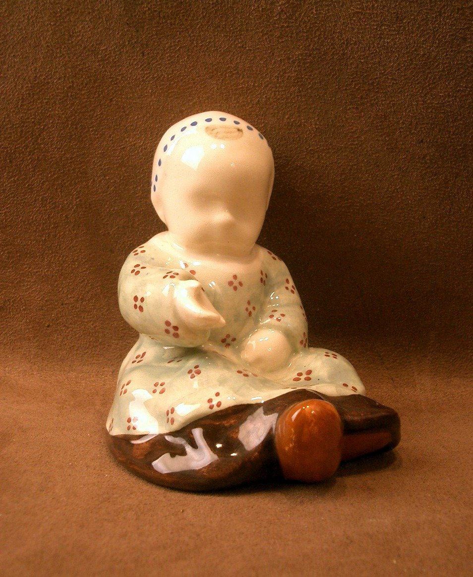 Quimper Earthenware Baby Berthe Savigny-photo-2