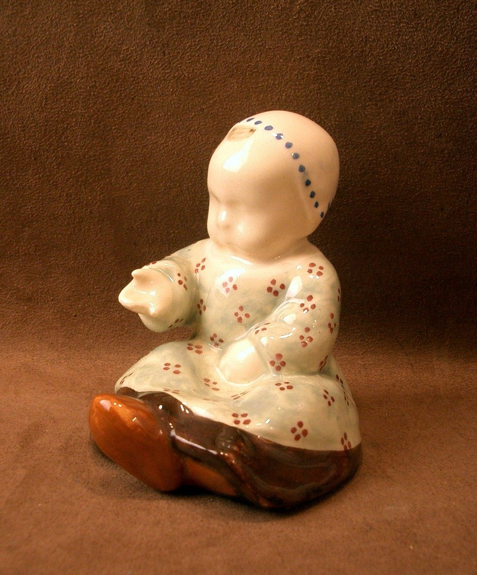 Quimper Earthenware Baby Berthe Savigny-photo-3