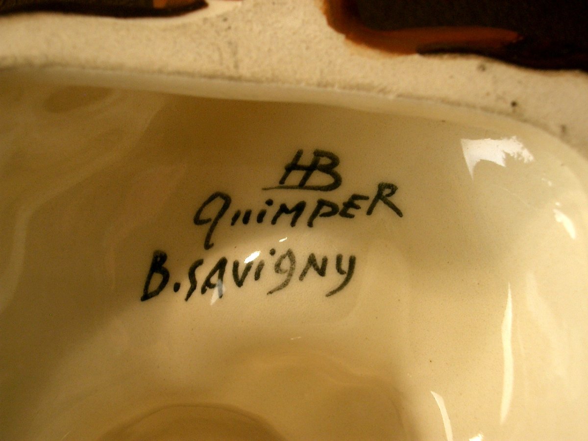 Quimper Earthenware Baby Berthe Savigny-photo-6