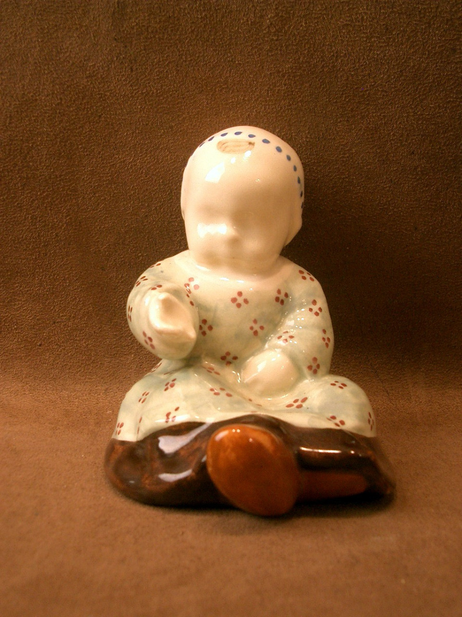 Quimper Earthenware Baby Berthe Savigny