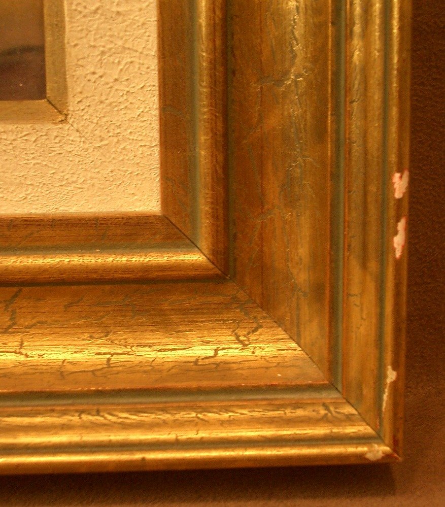 Limoges Enamel Painting Signed Fauré, -photo-4