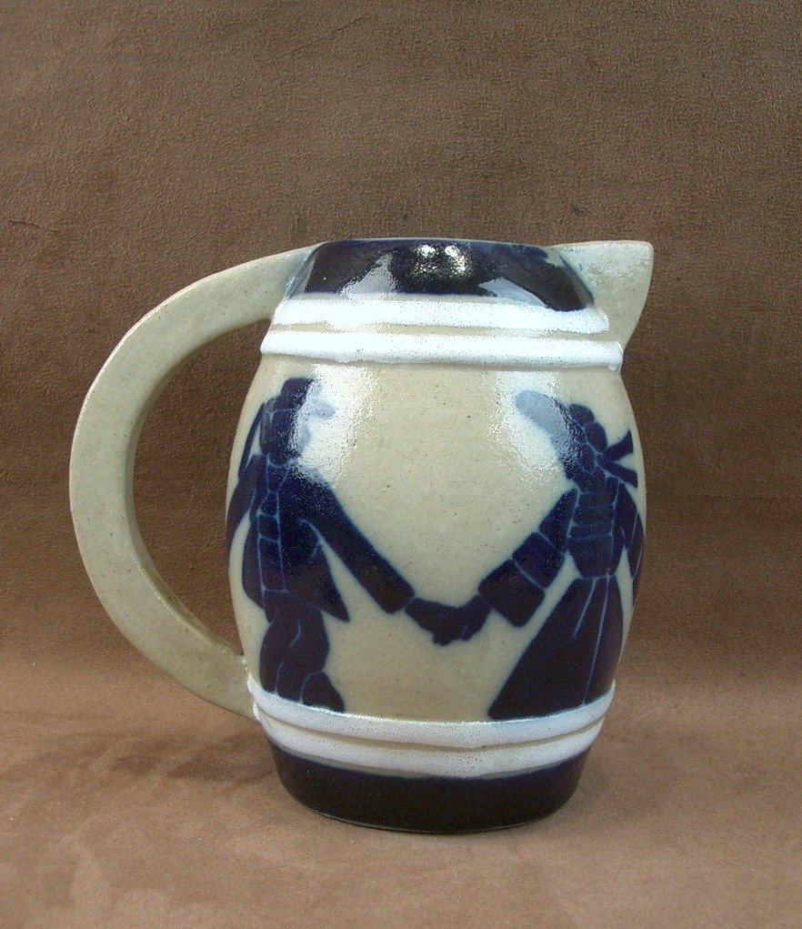 Art Deco Ceramic Jug By Roger François Malicorne-photo-1