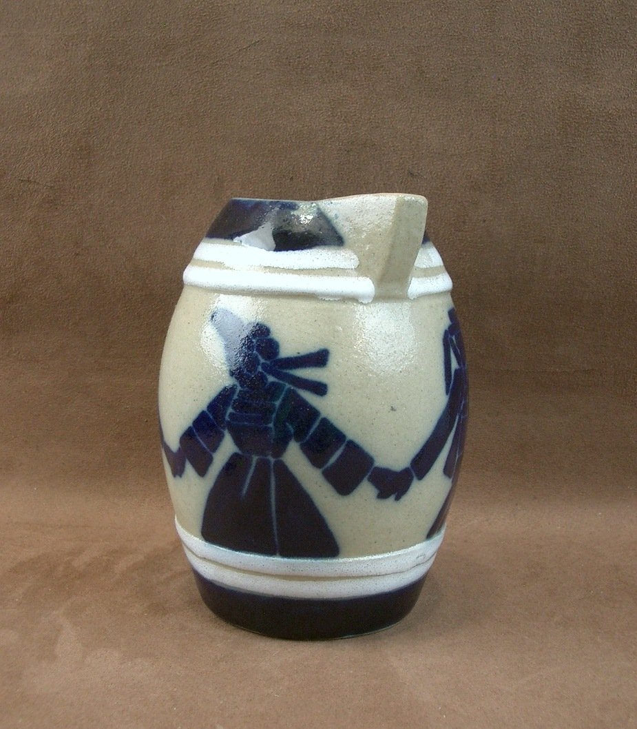Art Deco Ceramic Jug By Roger François Malicorne-photo-3