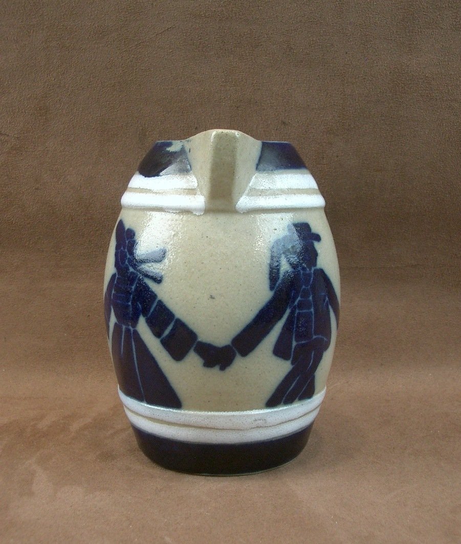 Art Deco Ceramic Jug By Roger François Malicorne-photo-5