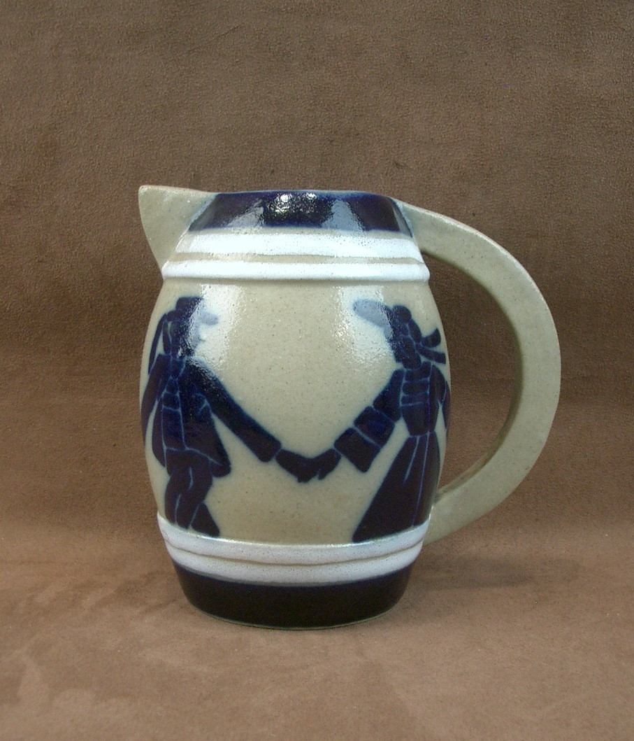 Art Deco Ceramic Jug By Roger François Malicorne