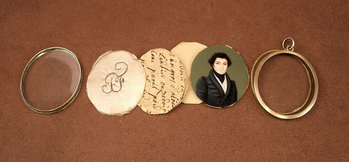 Miniature Portrait Of A Man Of Quality, Early 19th Century-photo-3