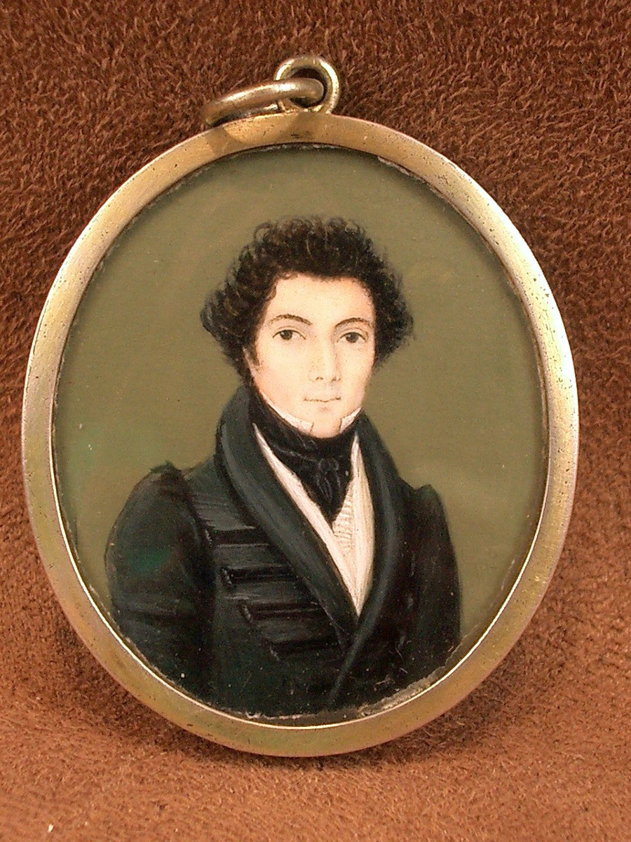 Miniature Portrait Of A Man Of Quality, Early 19th Century
