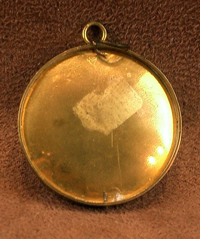 Peinture miniature portrait d'homme de qualité, du début du XIXe siècle signée datée 1817-photo-6