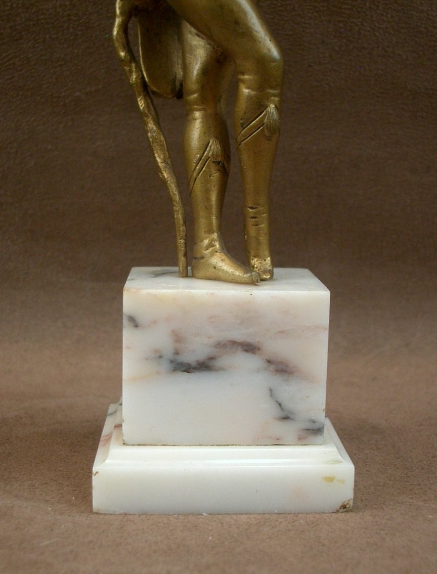 Couple d'élégants , Sculptures Chrysélephantines vers 1930 signées Degrange-photo-3