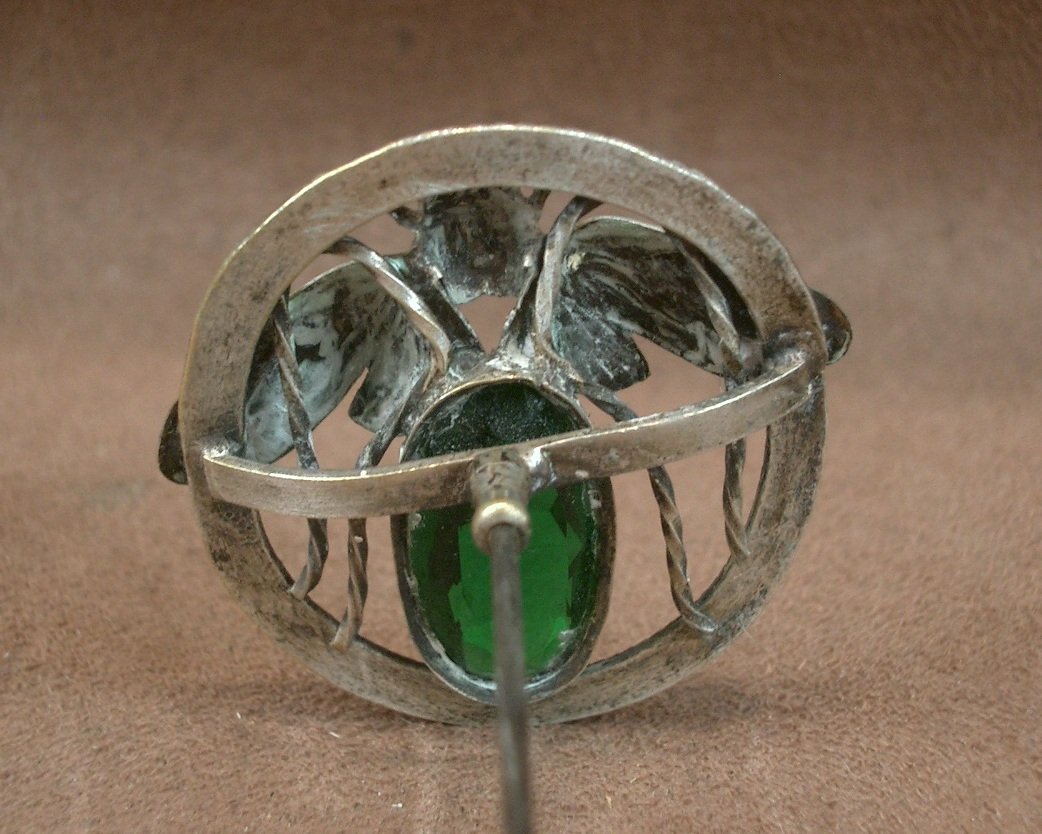 Antique Art Nouveau Hatpin With Insect Decoration-photo-3