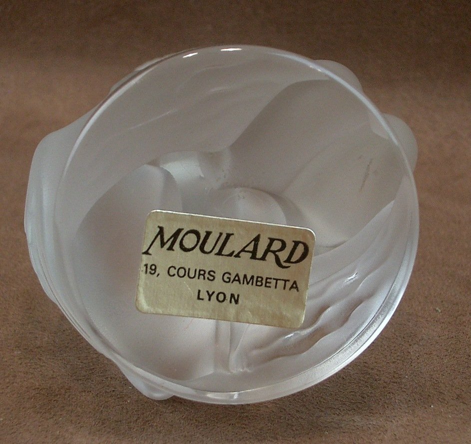 Statuette en cristal femme Léda et le Cygne signée Lalique -photo-8