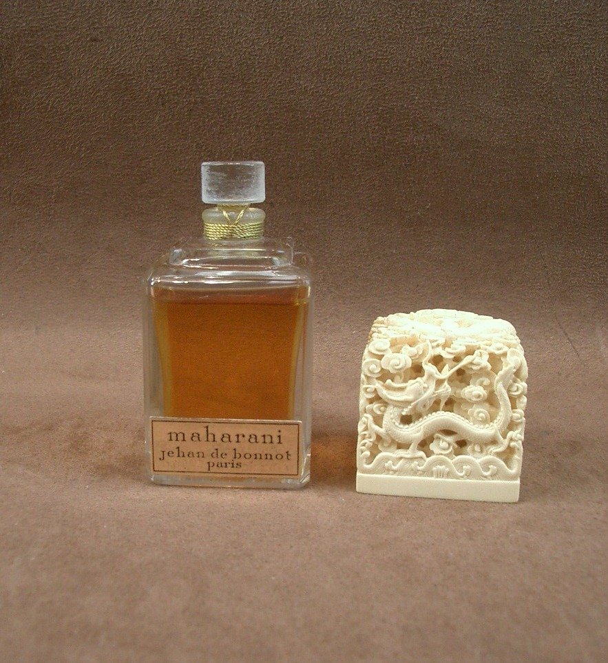 Flacon à parfum ancien "Maharani" Jehan de Bonnot vers 1920-photo-4