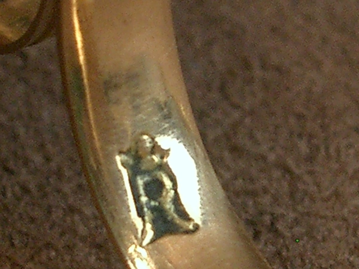 Paire de ciseaux en or 18K XVIIIe siècle-photo-4