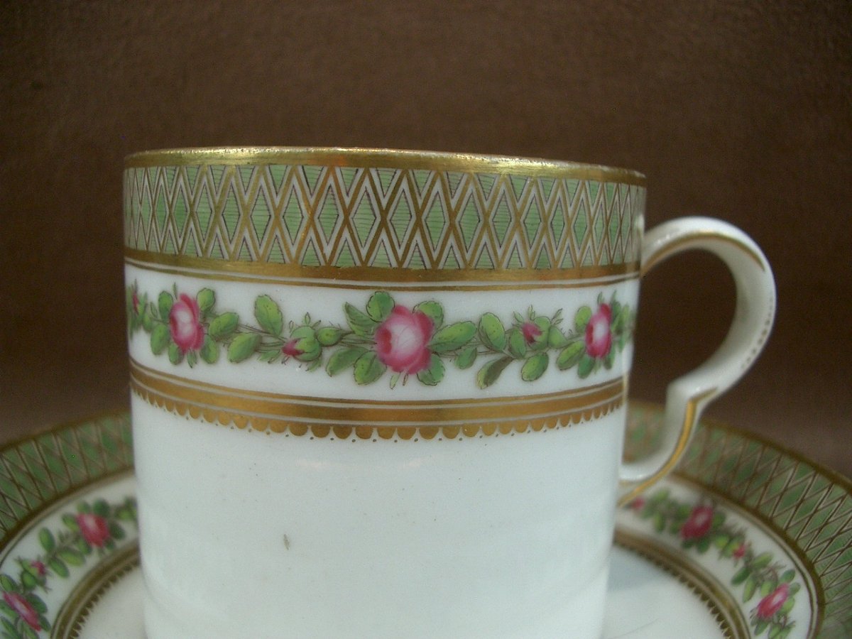 Tasse Litron  Porcelaine de Paris Manufacture de Clignancourt Comte de Provence, fin du XVIIIe-photo-4