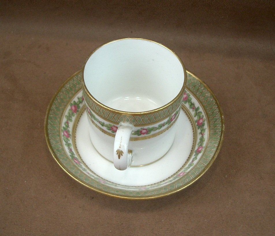 Tasse Litron  Porcelaine de Paris Manufacture de Clignancourt Comte de Provence, fin du XVIIIe-photo-5