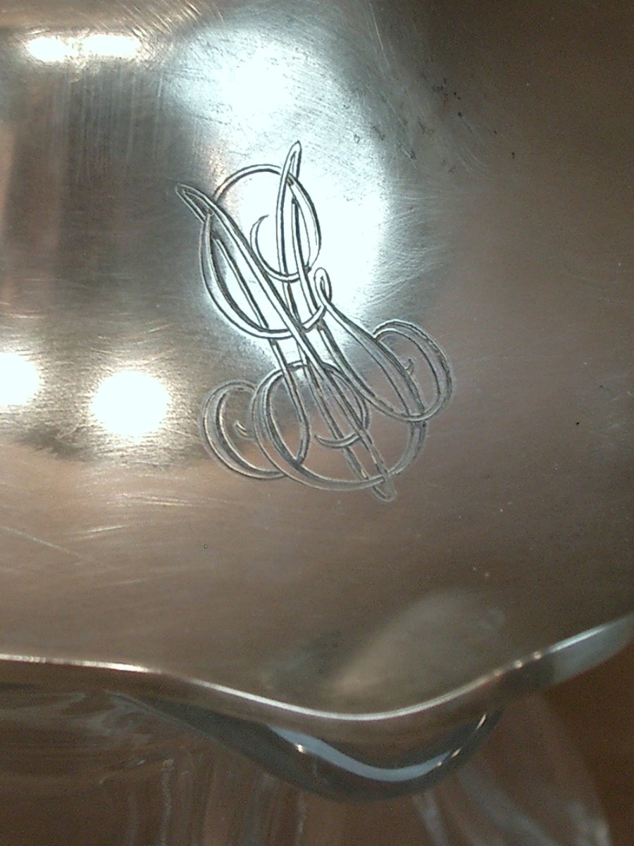 Cut Crystal Pitcher With Solid Silver Base And Lid By Silversmith Robert Linzeler -photo-2