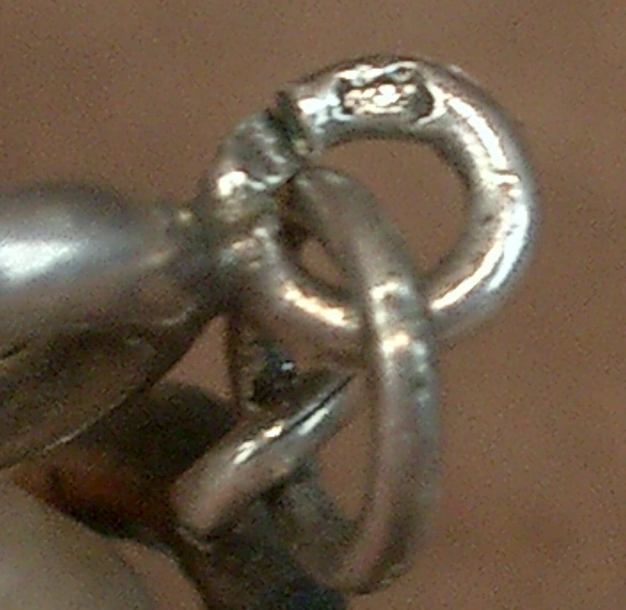 Collier ancien en argent Pierres du Rhin et nacre XIXe siècle-photo-6