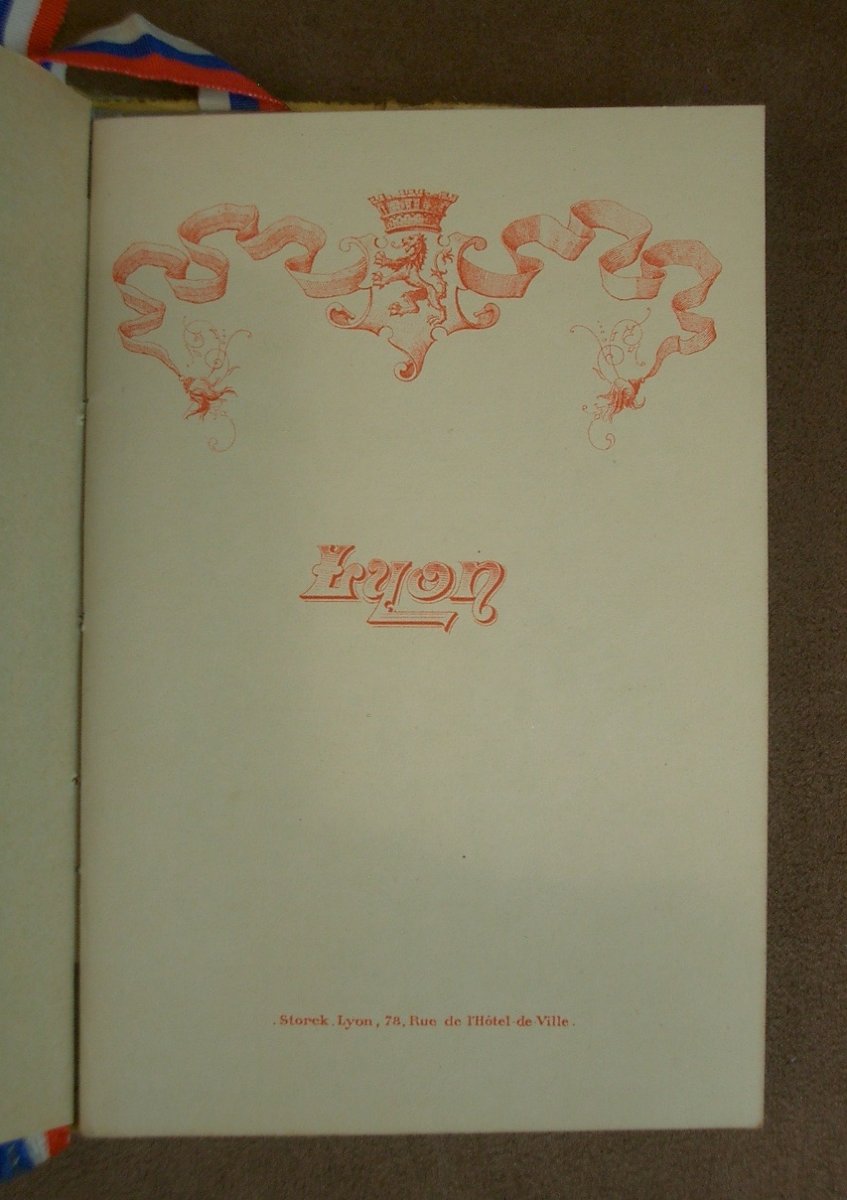 Alliance Franco Russe, Lyon Fascicule Menu du 25 Octobre 1893 , visite escadre Russe-photo-2