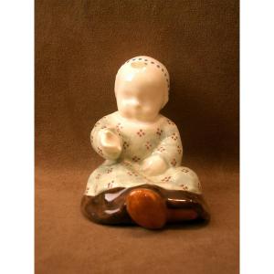 Quimper Earthenware Baby Berthe Savigny