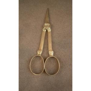 Paire de ciseaux en or 18K XVIIIe siècle