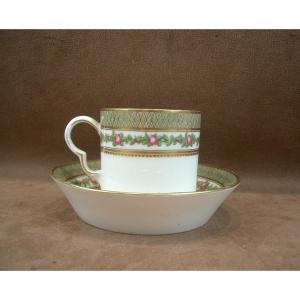 Tasse Litron Porcelaine de Paris Manufacture de Clignancourt Comte de Provence, fin du XVIIIe