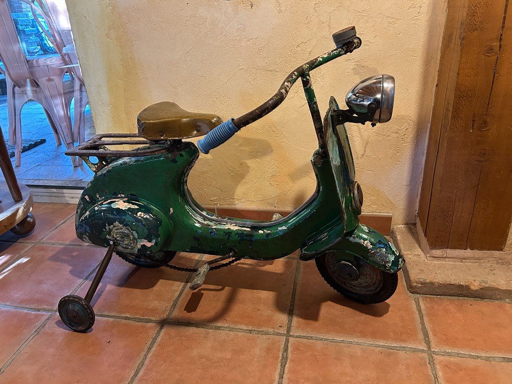 Rare Vespa à Pédale Pierre - Gui 1950/60-photo-2