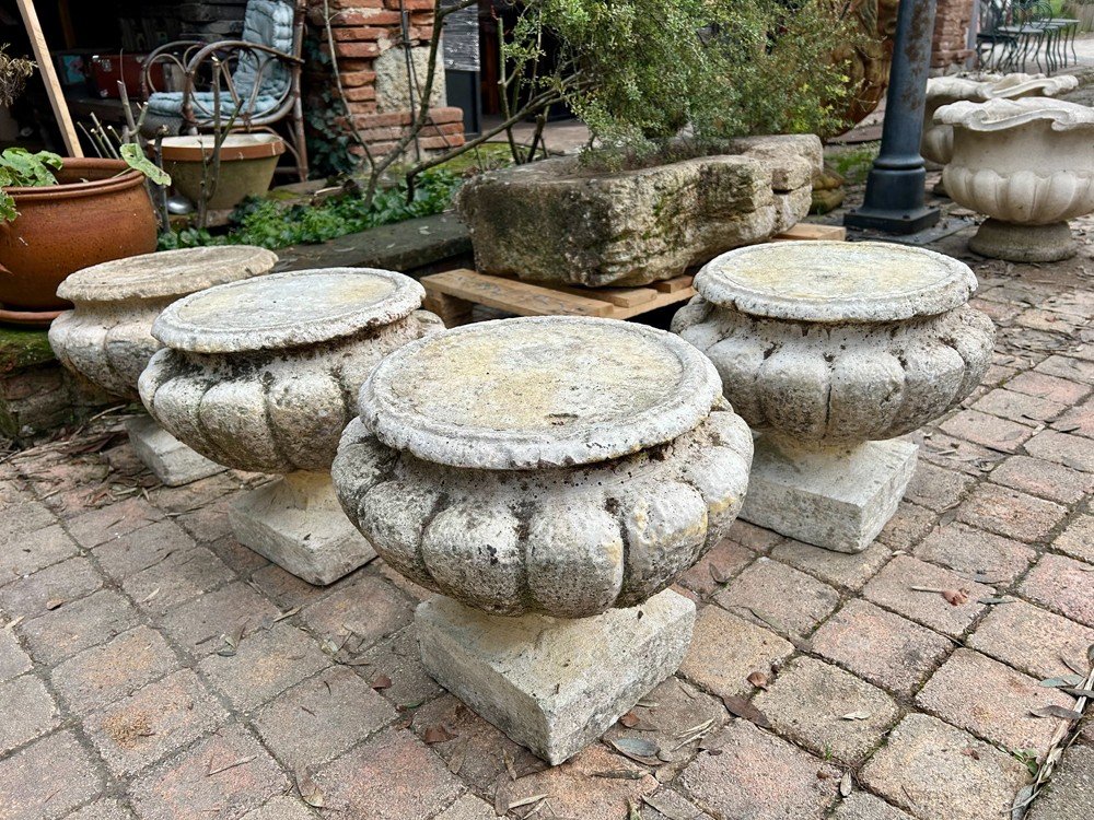 Support Vases De Jardin En Pierre Reconstitué -photo-2