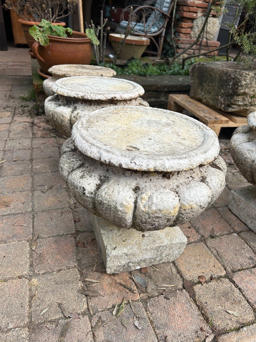 Support Vases De Jardin En Pierre Reconstitué -photo-1