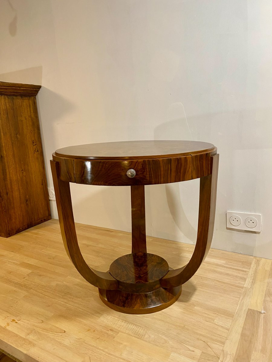 Art Deco Pedestal Table, 1920s/30s Period-photo-1