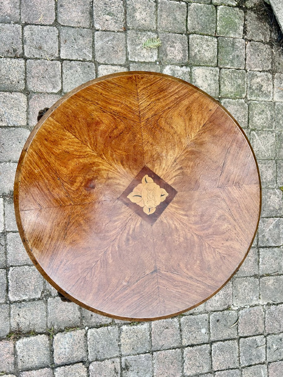 Small Art Deco Pedestal Table 1930-photo-1