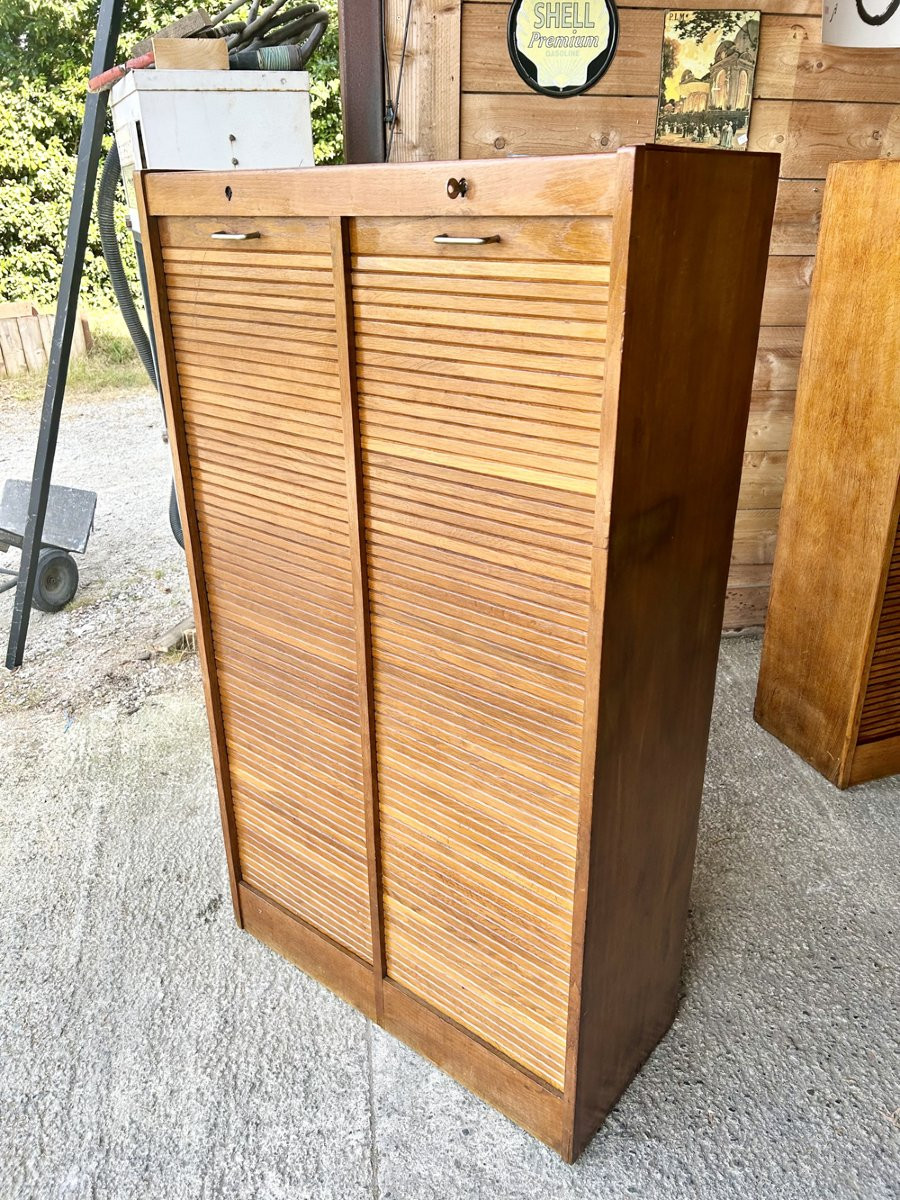 Double Curtain Filing Cabinet 1970 No. 2-photo-1