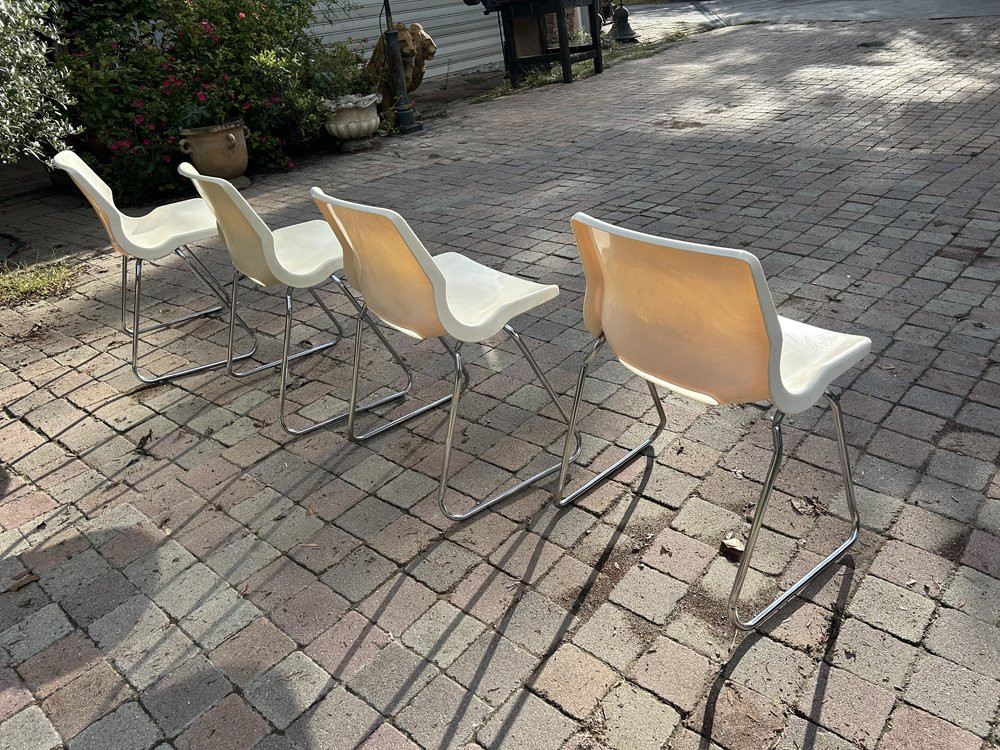 Set Of 4 Svante Schöblom Design Chairs, 1970s-photo-3