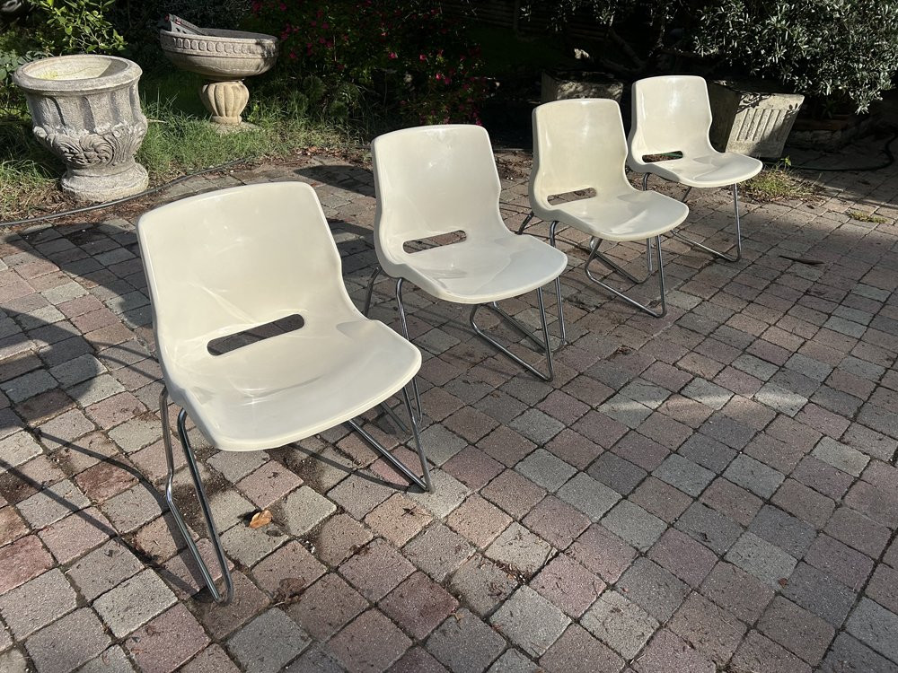 Set Of 4 Svante Schöblom Design Chairs, 1970s-photo-5