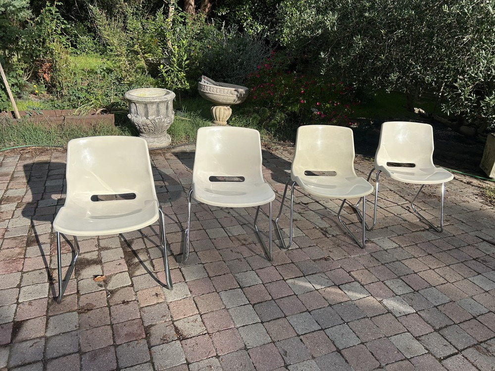 Set Of 4 Svante Schöblom Design Chairs, 1970s