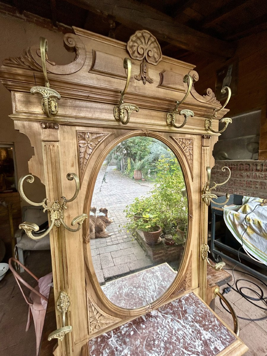 Vestiaire ou porte manteau d'entrée 1900-photo-2