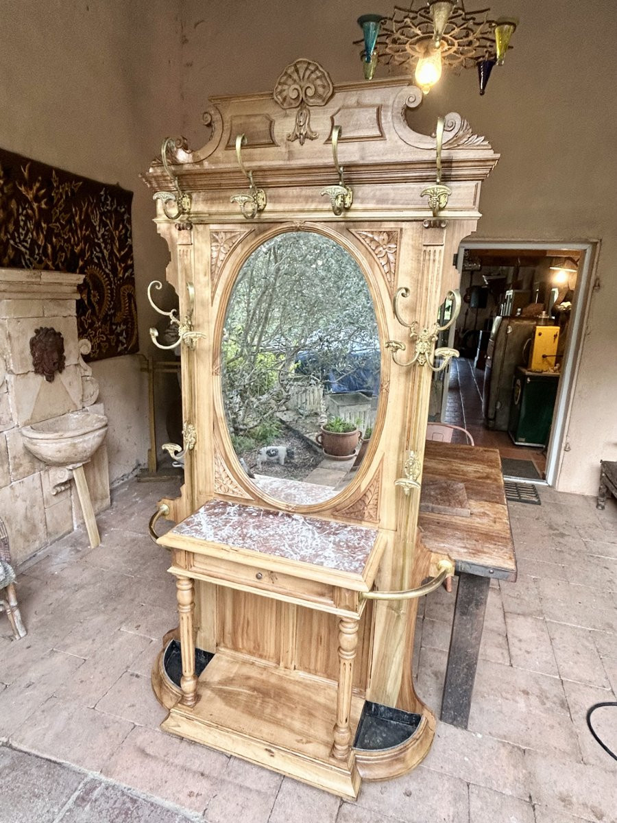 Vestiaire ou porte manteau d'entrée 1900-photo-3