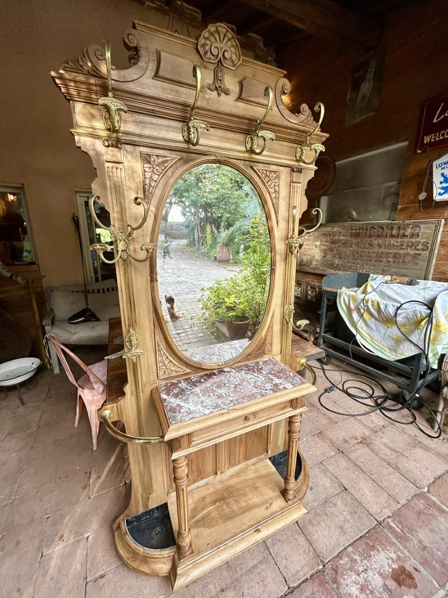 Vestiaire ou porte manteau d'entrée 1900-photo-1