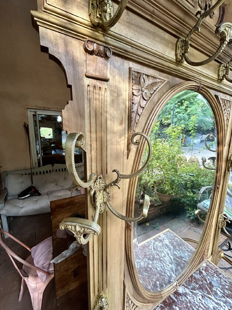 Vestiaire ou porte manteau d'entrée 1900-photo-2