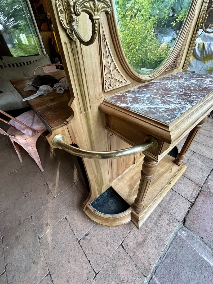 Vestiaire ou porte manteau d'entrée 1900-photo-3