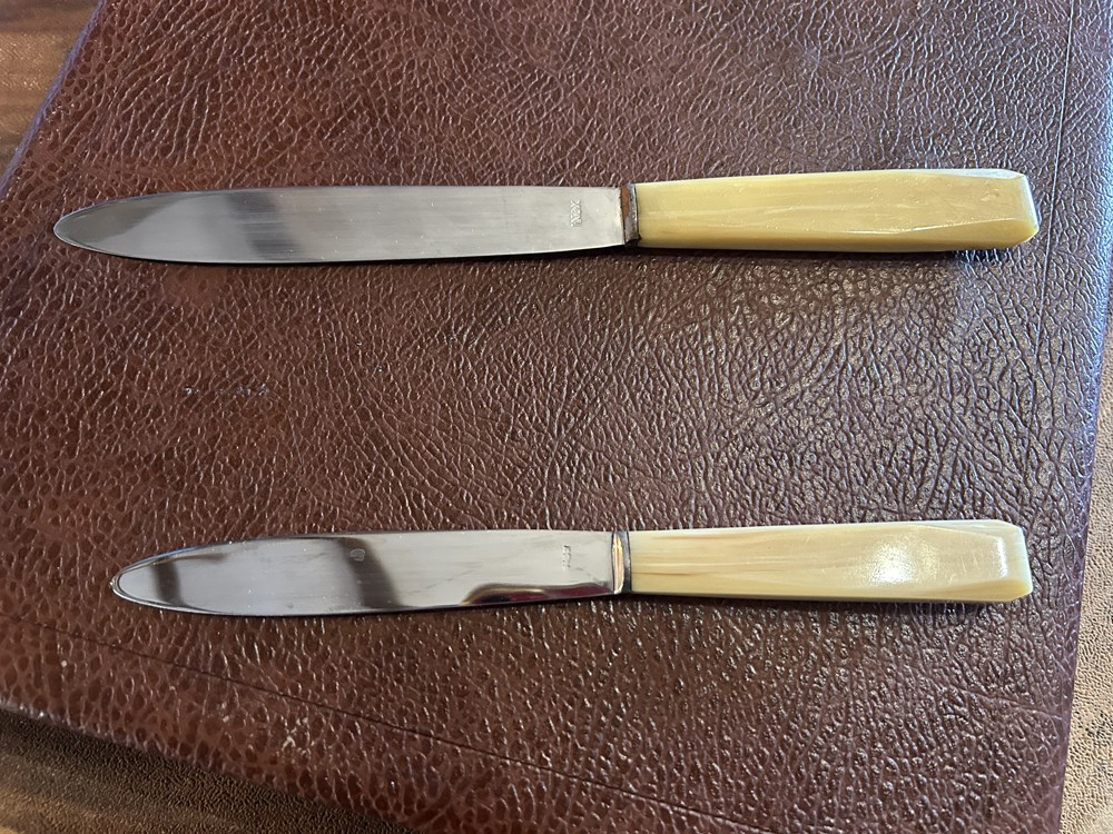 Set Of 24 Horn-handled Knives, 1950-photo-4