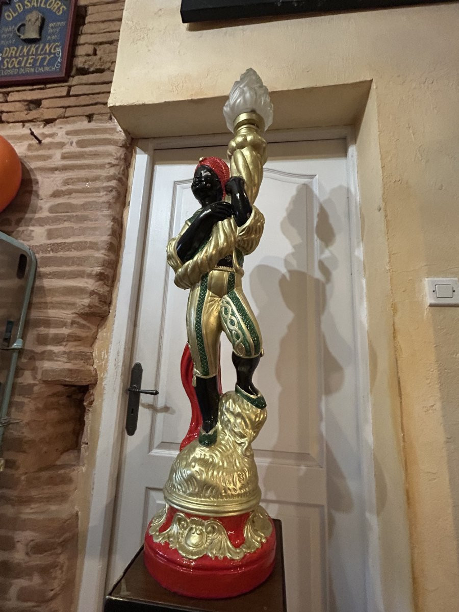 Porte torchère Maure Venicien 1930/50-photo-3