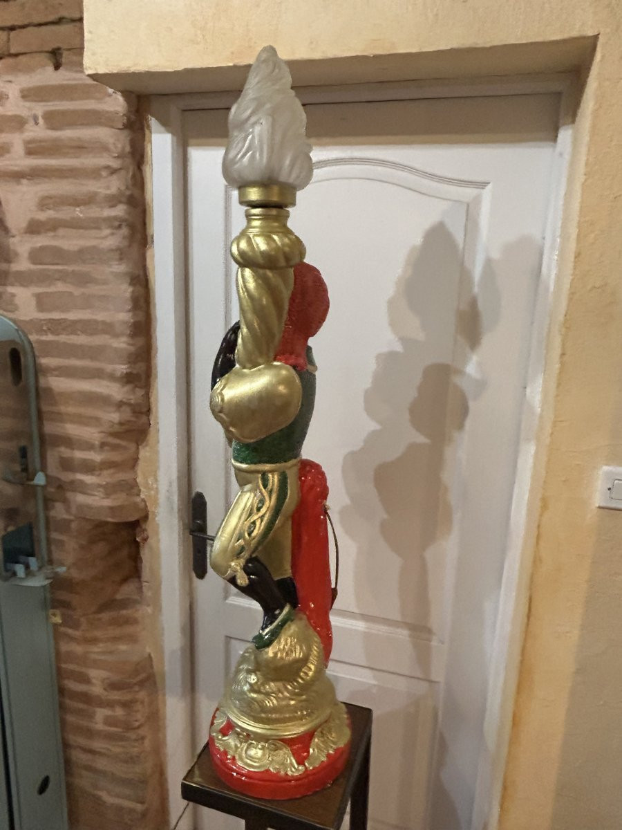 Porte torchère Maure Venicien 1930/50-photo-4