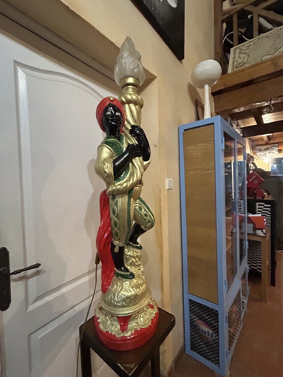 Porte torchère Maure Venicien 1930/50-photo-3