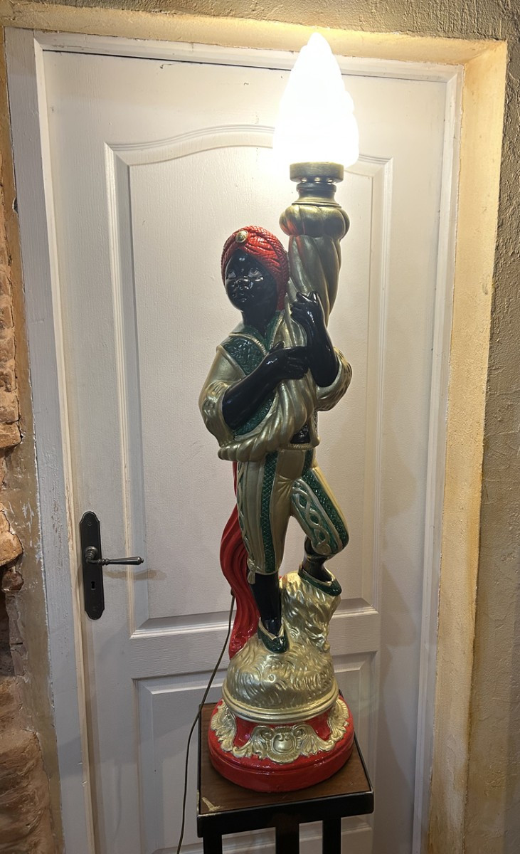 Porte torchère Maure Venicien 1930/50