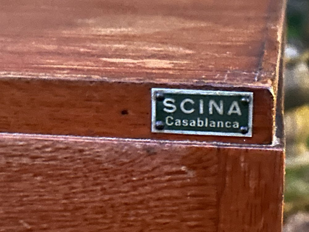 Classeur double rideau en chêne 1930-photo-4