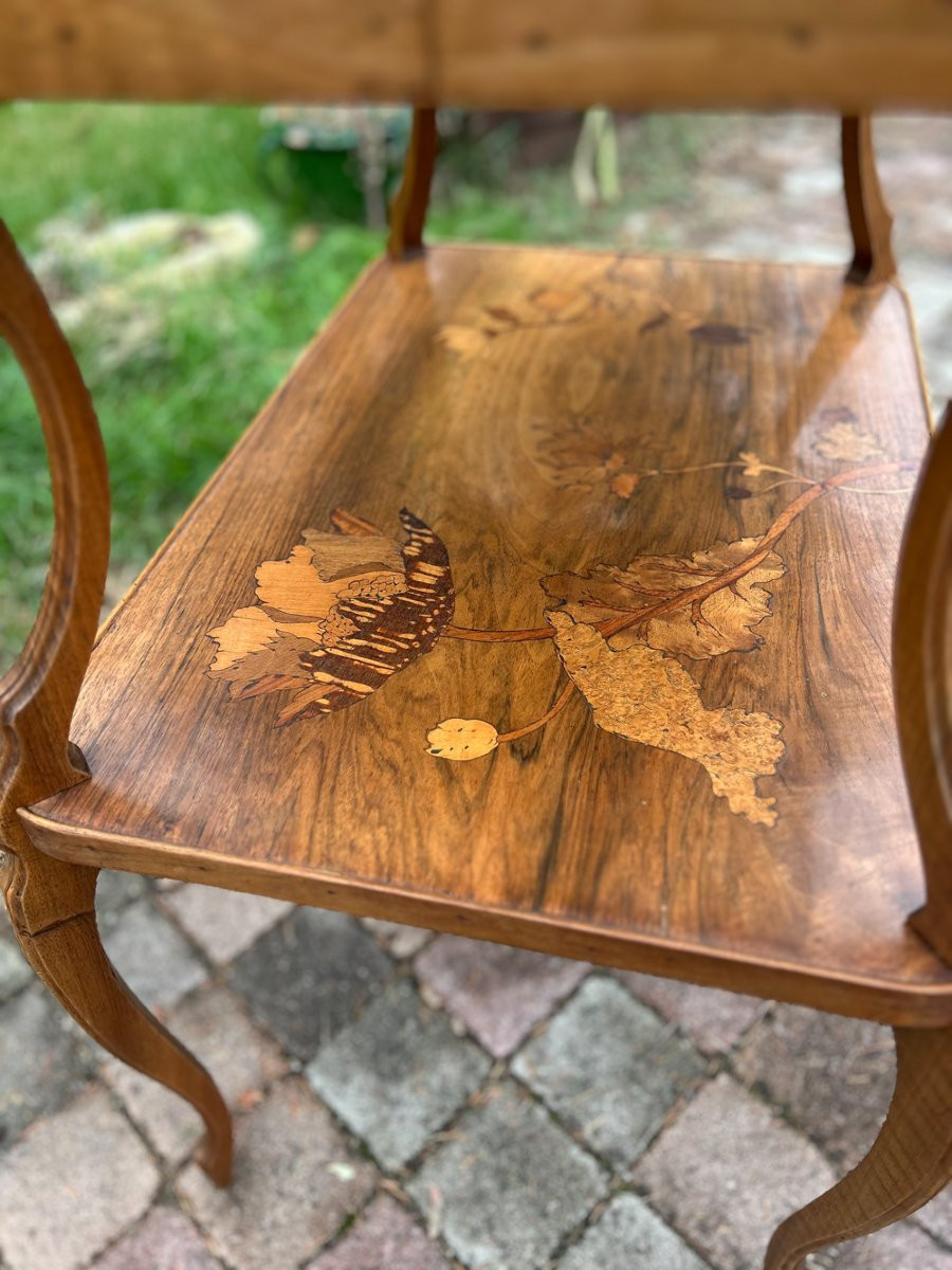 Art Nouveau Tea Table "emile Gallé" 1900-photo-3
