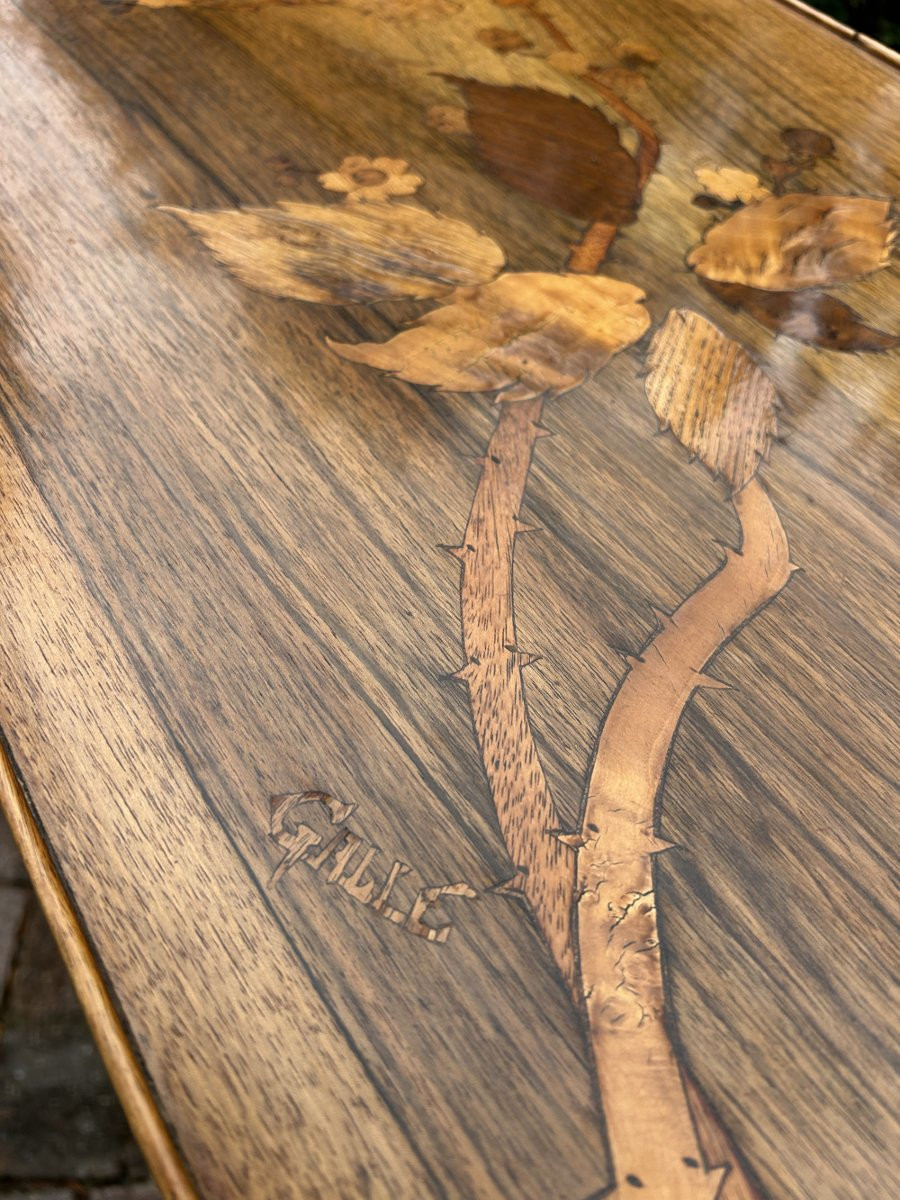 Art Nouveau Tea Table "emile Gallé" 1900-photo-3