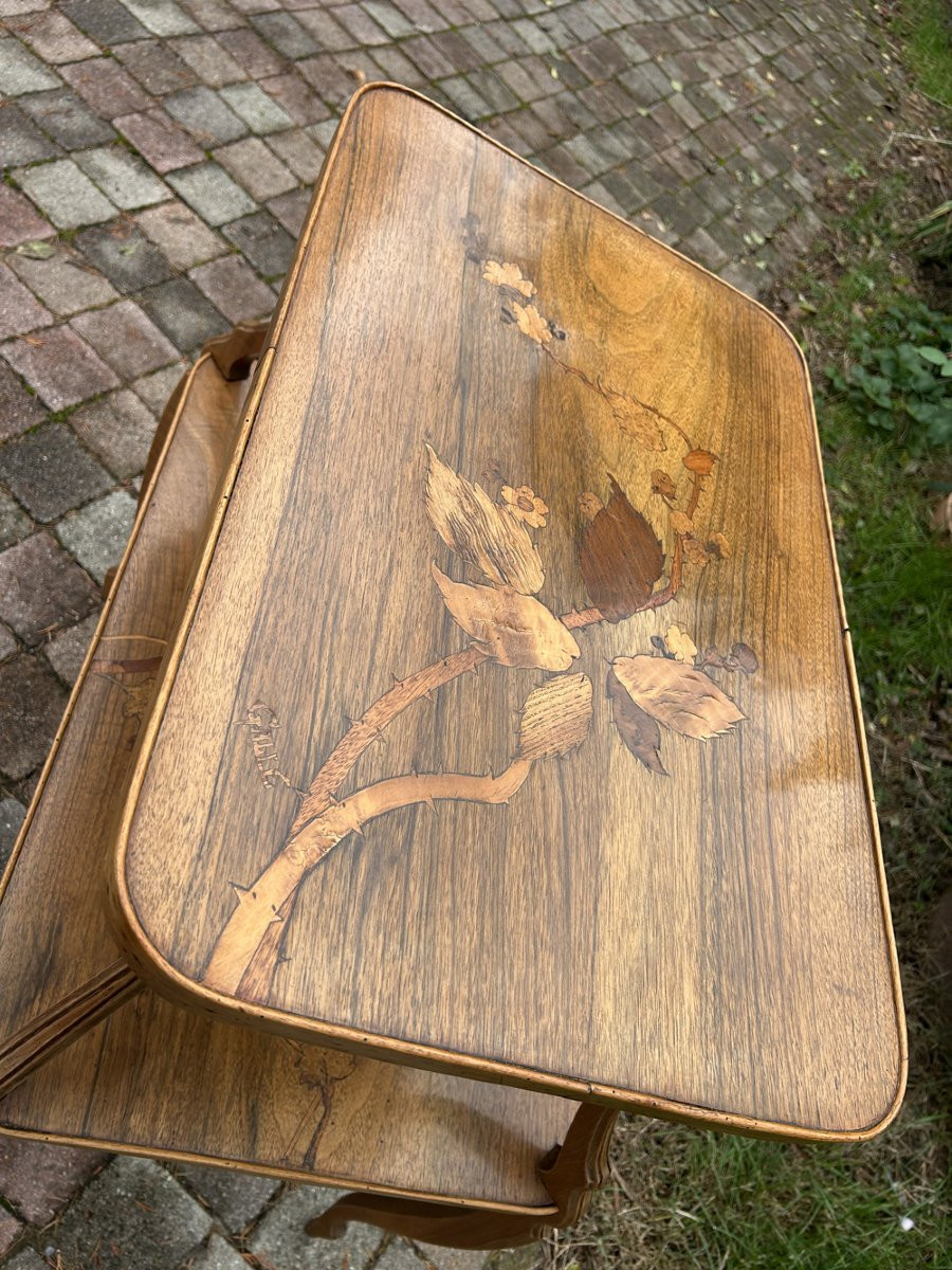 Art Nouveau Tea Table "emile Gallé" 1900-photo-4